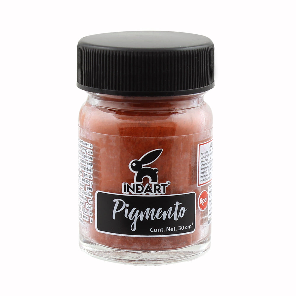 Pigmento Indart Serie 1, 30cm cúbicos, 27 Rojo Indio Oxido
