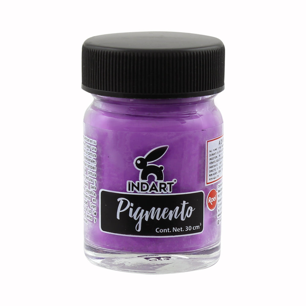 Pigmento Indart Serie 1, 30cm cúbicos, 39 Morado Fluorescente