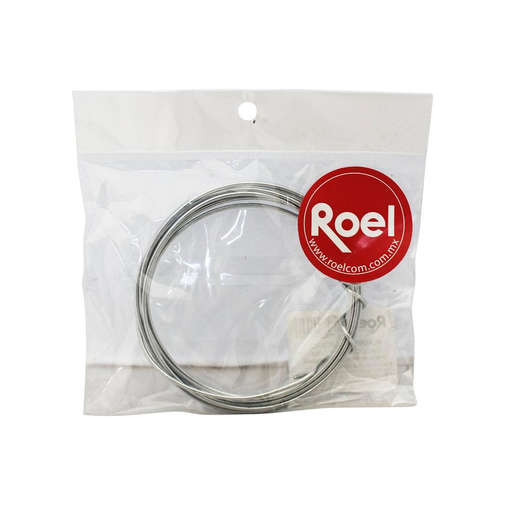 Alambre de Acero Galvanizado Calibre 14.5, en Bolsa Con 3m (Grueso)