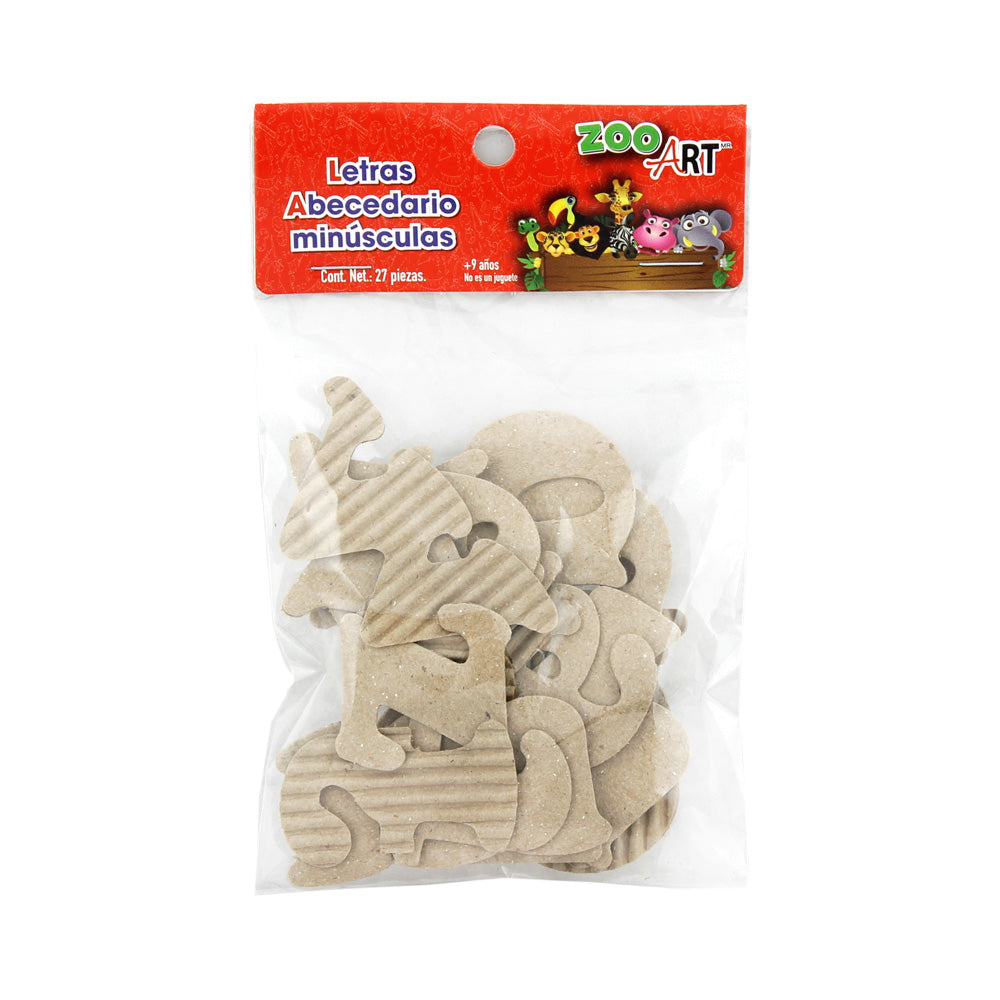 Letras de Cartón "ZooArt" 4.8 cm Abecedario Minúsculas