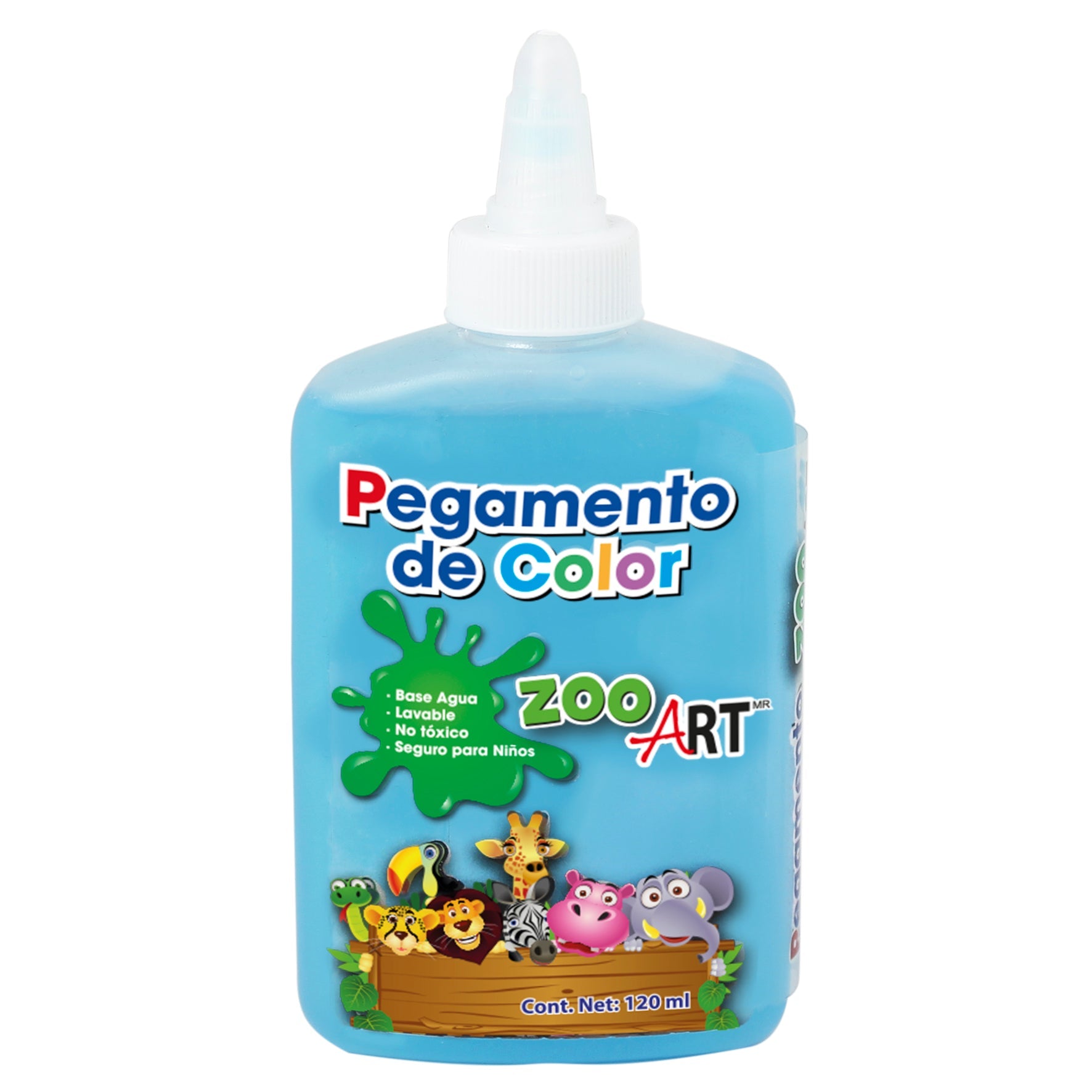 Pegamento Semitransparente "ZooArt" de 120ml Azul