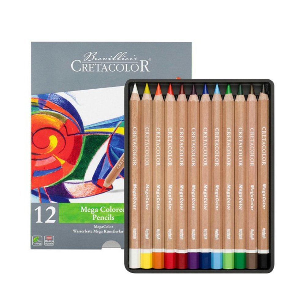 Estuche de Lapices de colores "Megacolor" Con 12 Piezas