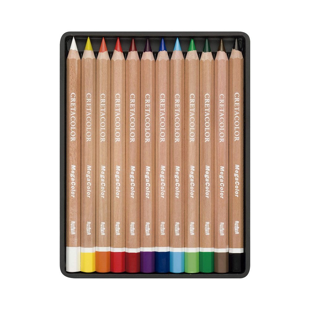 Estuche de Lapices de colores "Megacolor" Con 12 Piezas