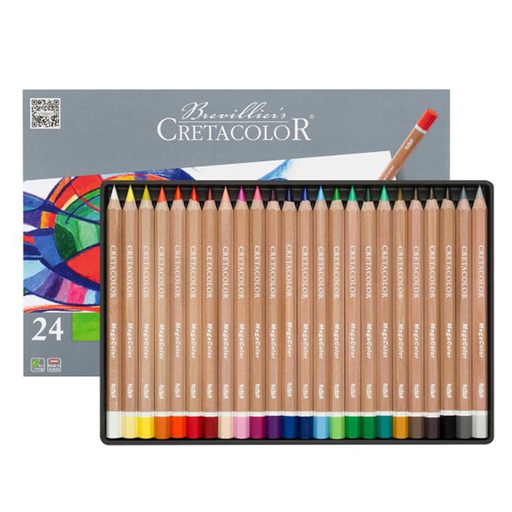 Estuche de Lapices de colores "Megacolor" Con 24 Piezas