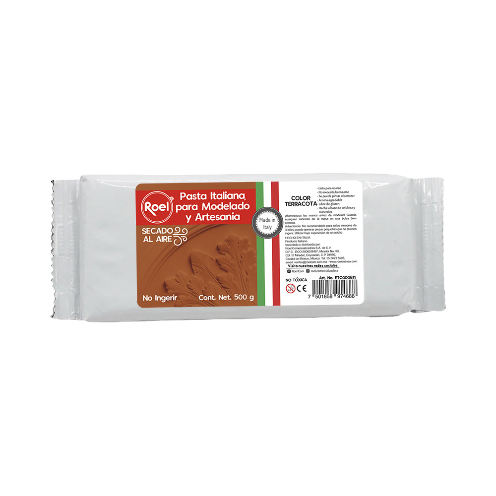 Pasta Italiana para Modelar Roel –  Color Terracota