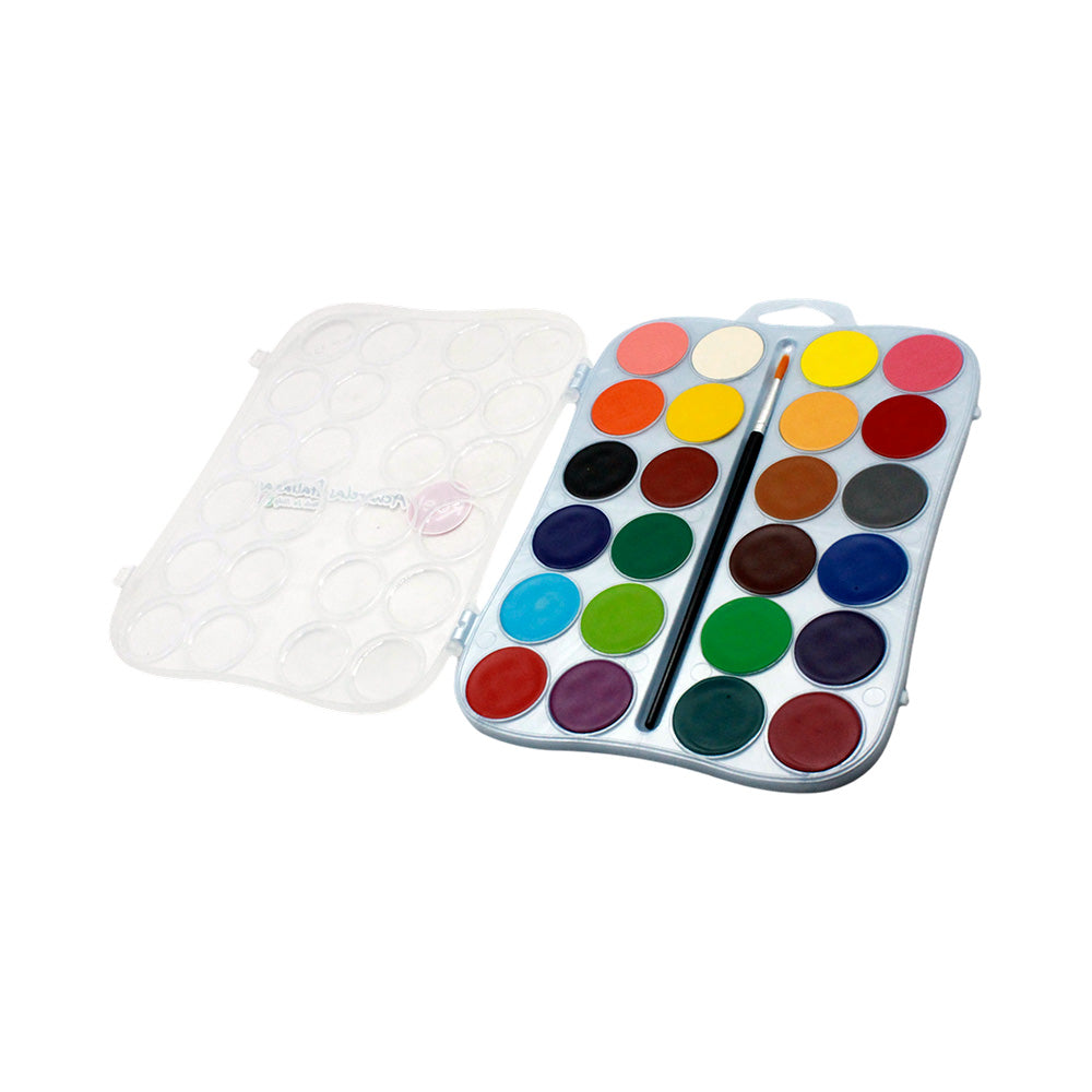 Acuarela Roel Efecto Mate  Estuche con 24 Pastillas