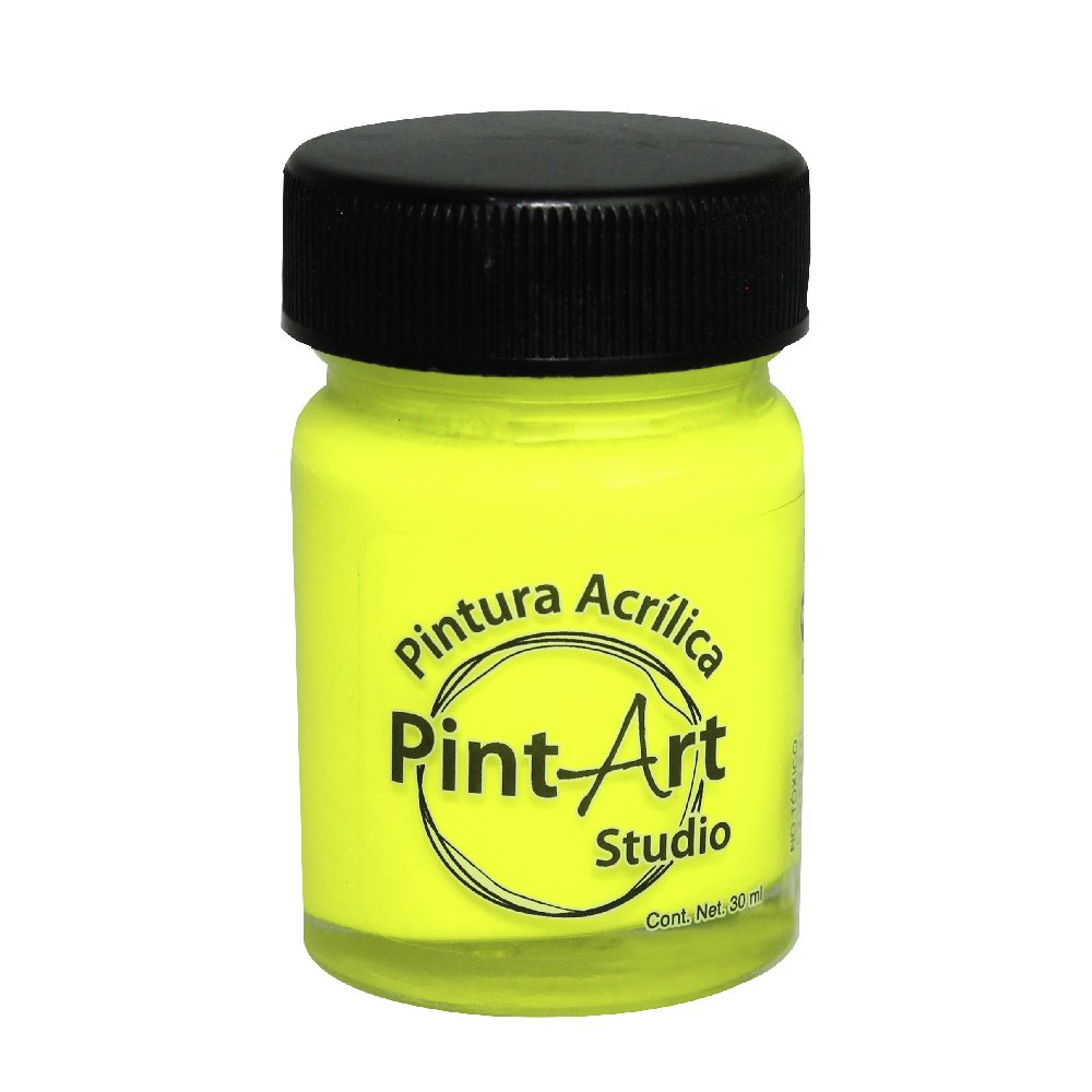 Pintura Acrílica Fluorescente Pintart Studio Vidrio 30ml