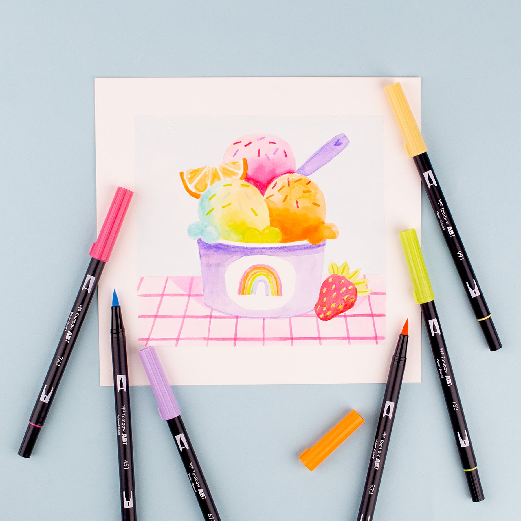 Set de Marcadores Dual Brush Tonos Yay Sorbet con 6 Piezas