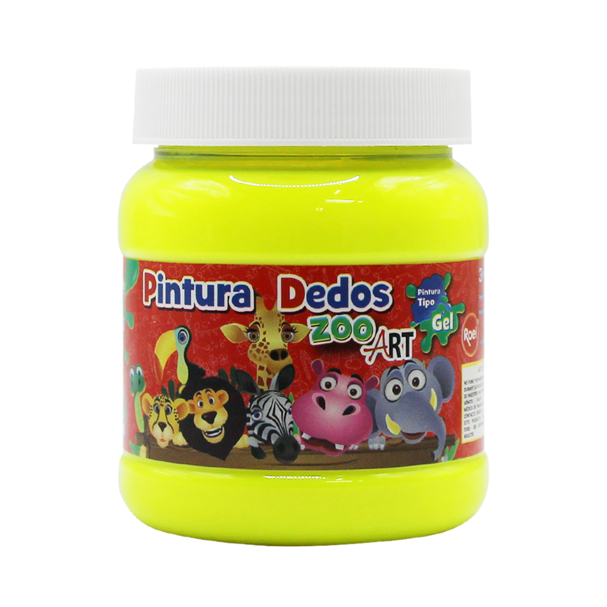 Pintura Para Dedos Colores fluorescentes 250ml "ZooArt"