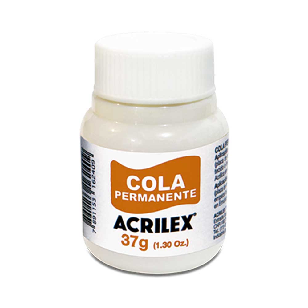 Pegamento Acrilex Removible Cola Permanente 37ml