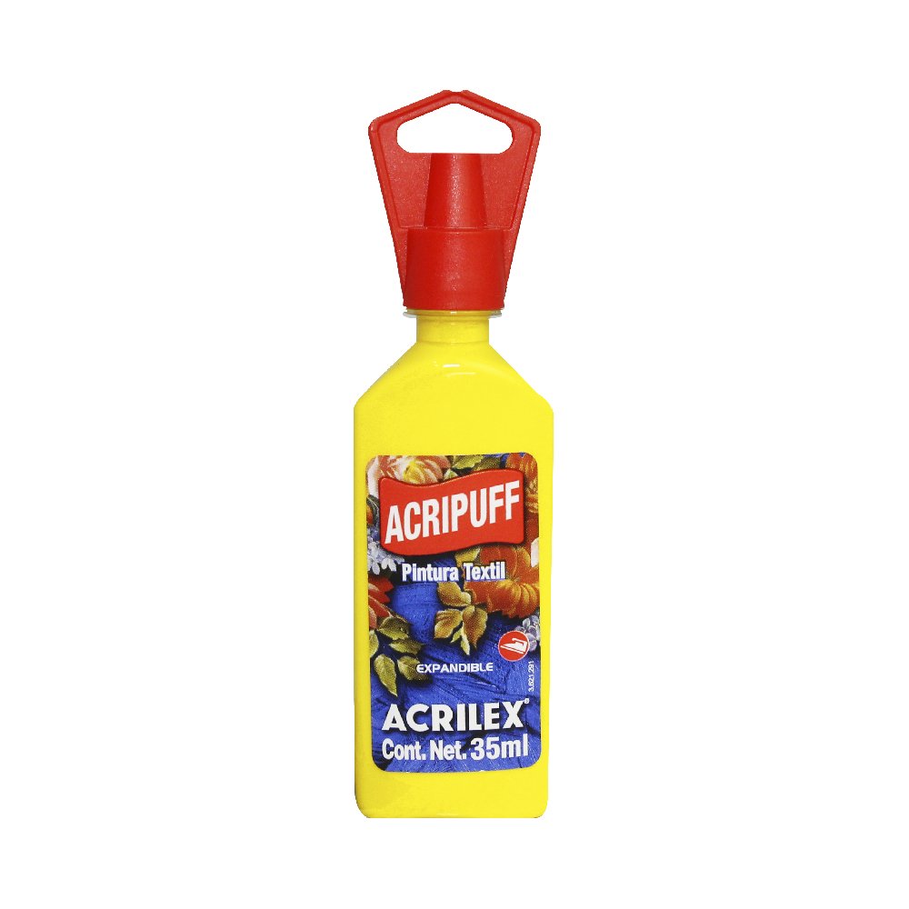 Pintura Acrilex para Tela Acripuff Amarillo Oro 35ml