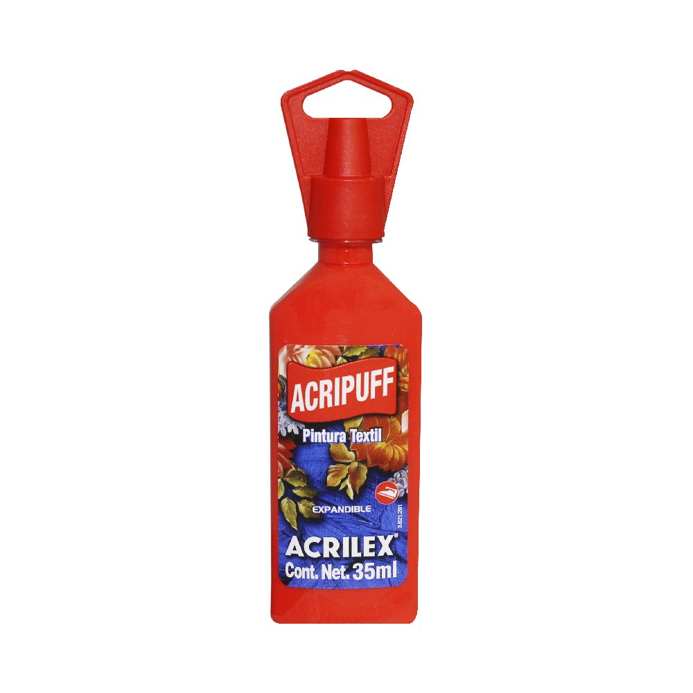 Pintura Acrilex para Tela Acripuff Rojo Vivo 35ml