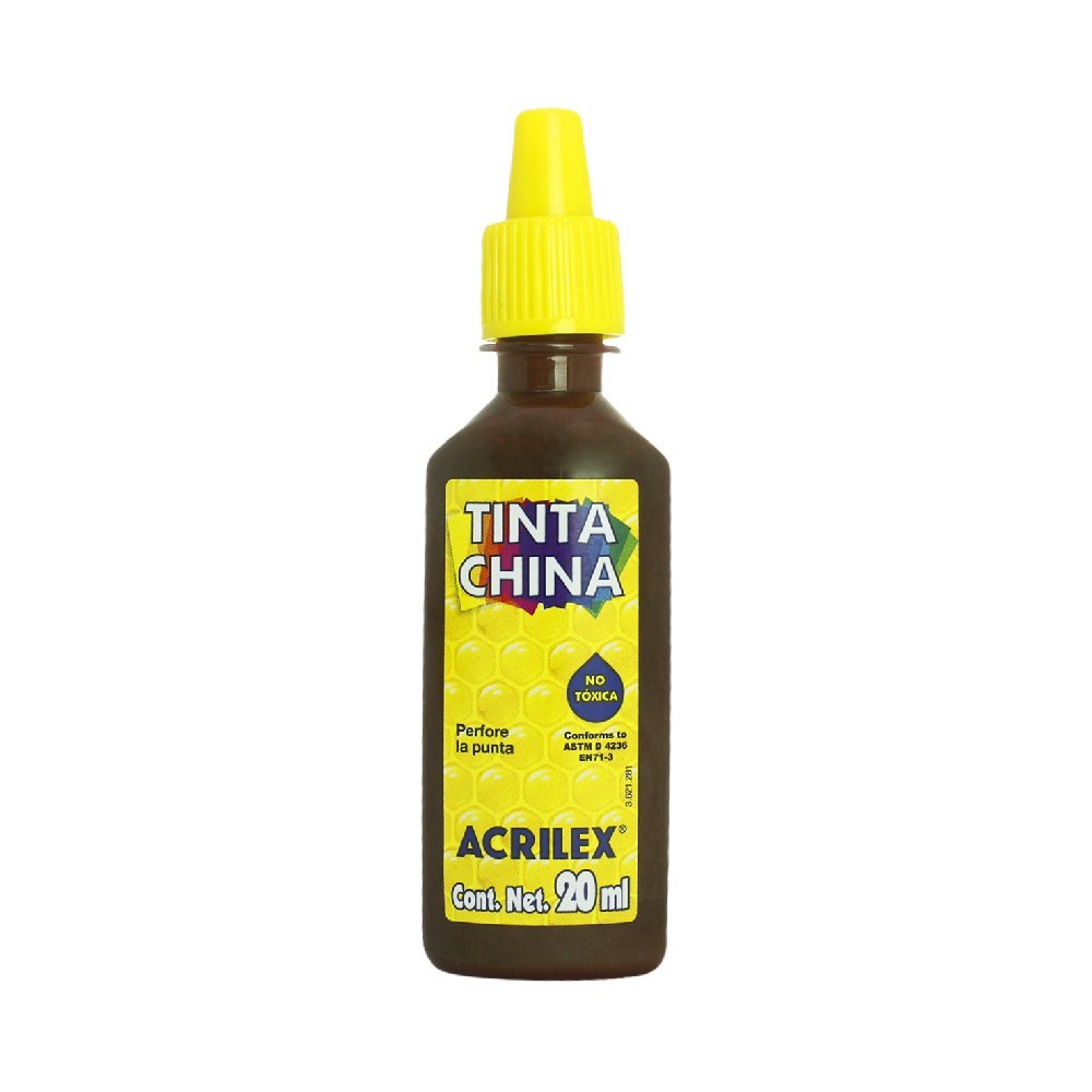 Tinta China Escolar Acrilex Marrón 20ml