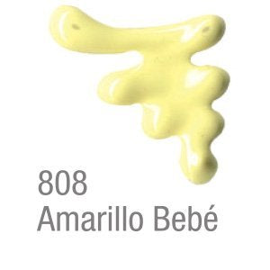 Pintura Acrilex para Tela, Relieve Brillante Amarillo Bebe 35ml