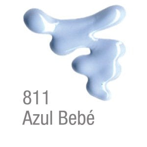 Pintura Acrilex para Tela, Relieve Brillante Azul Bebe 35ml
