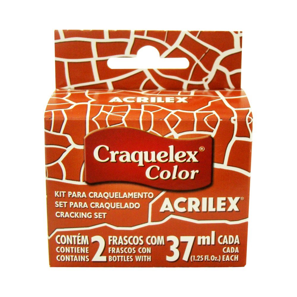 Pintura Acrilex Craquelex Set con 2 Frascos Cerámica 37ml