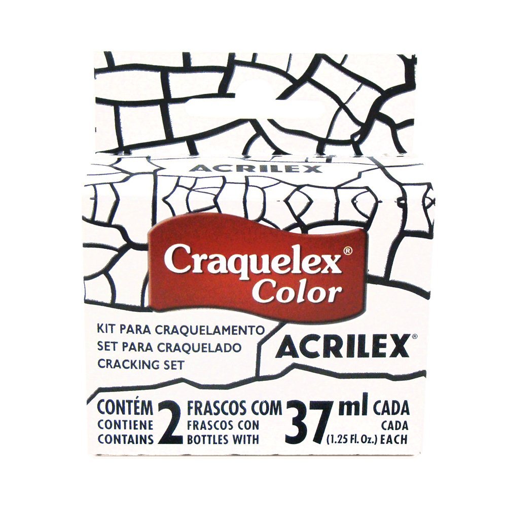 Pintura Acrilex Craquelex Set con 2 Frascos Incoloro 37ml