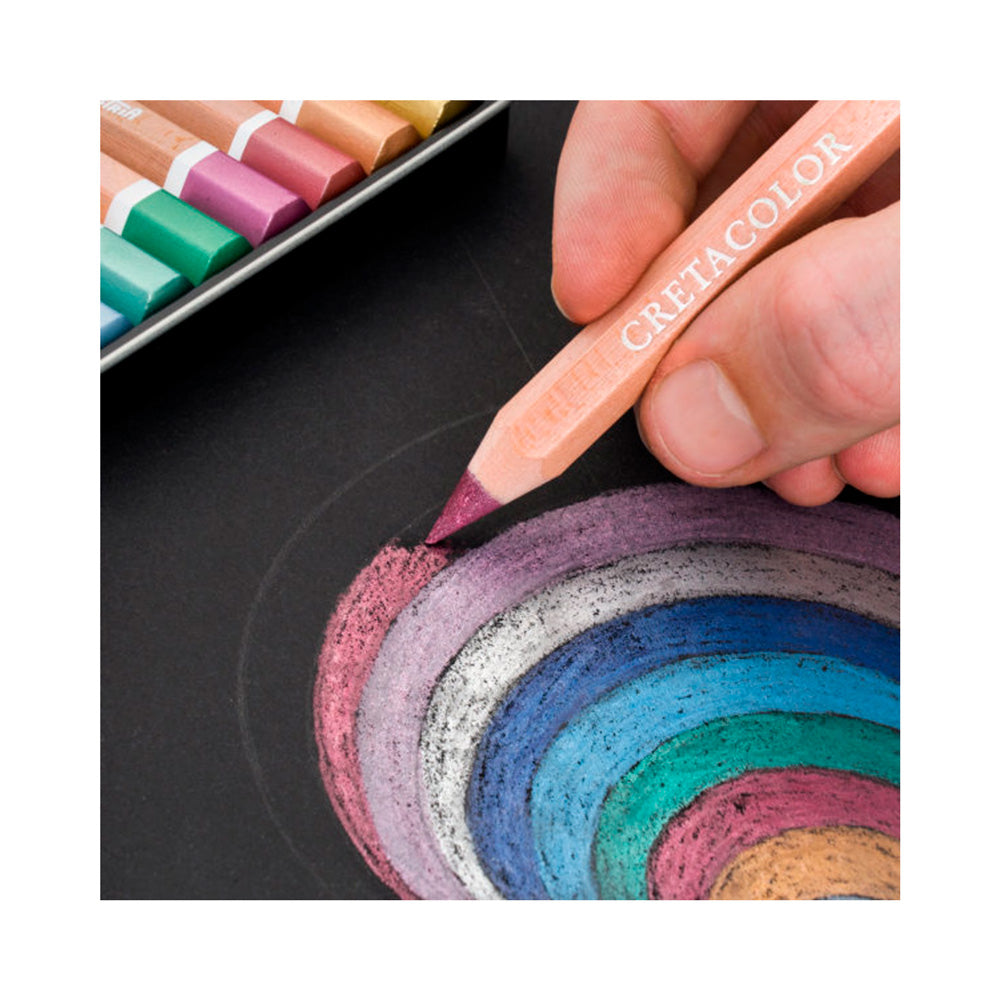 Lápices de Colores Brillantes Megacolor Estuche Metálico  Con 12 piezas