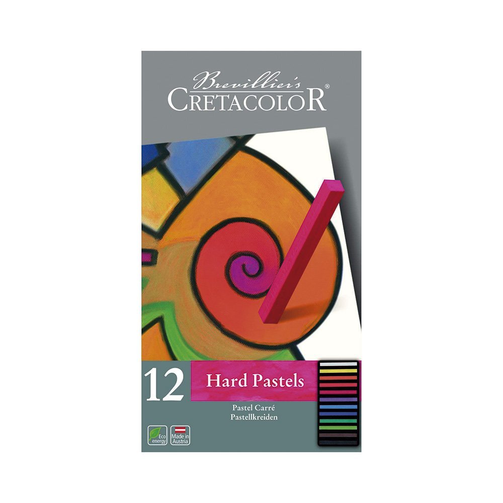 Barras Pastel "Stater" Secos Estuche Metálico Con 12 Colores