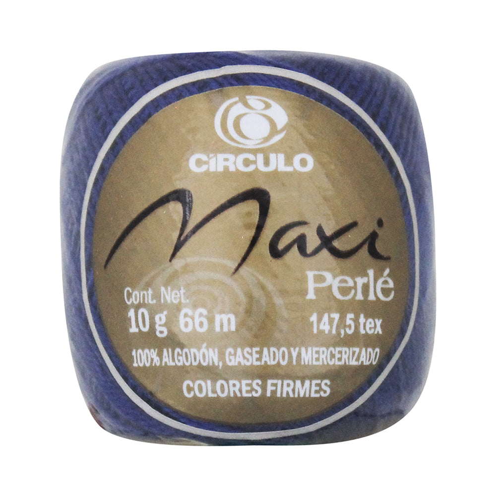 Hilo Perle Circulo con 10 Ovillos de 10g  Color Azul 1511