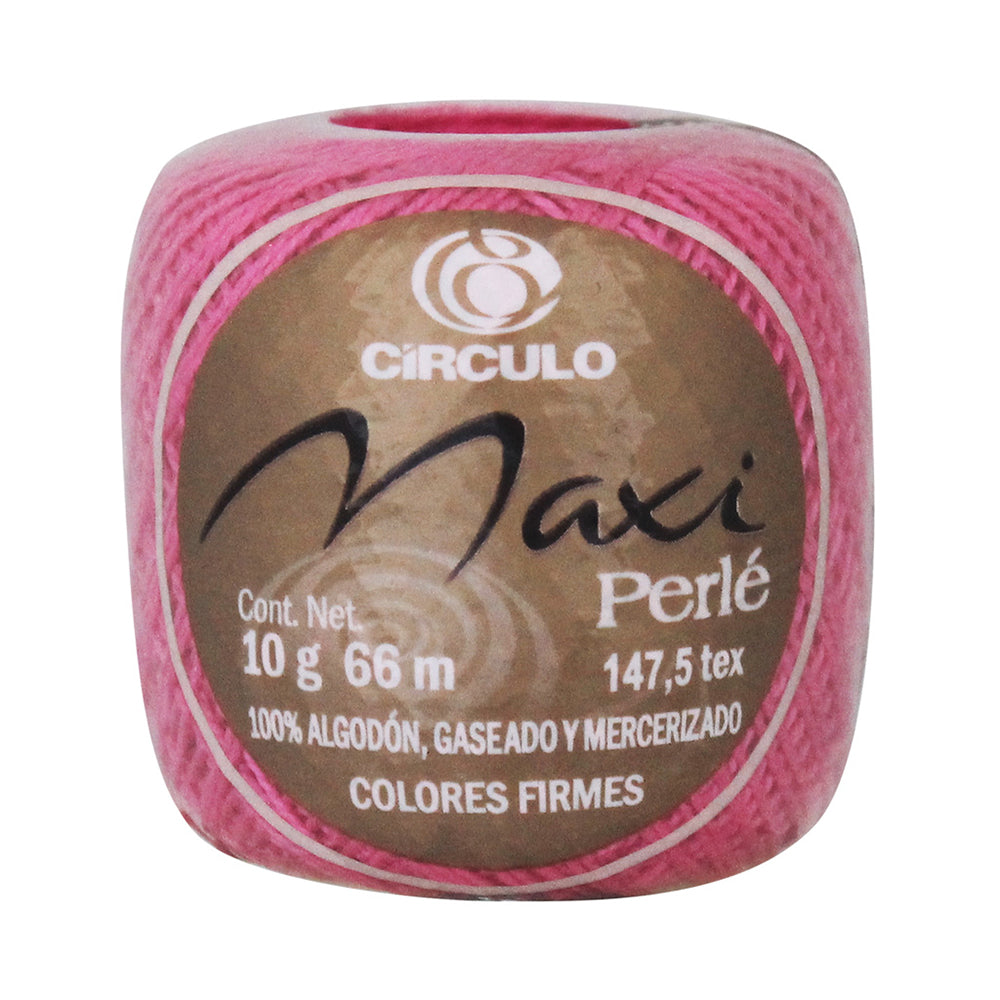 Hilo Perle Circulo con 10 Ovillos de 10g  Color Rosa 1512