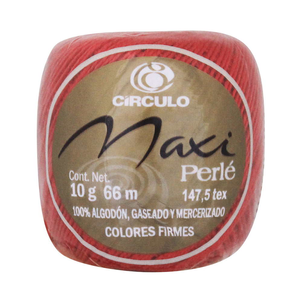 Hilo Perle Circulo con 10 Ovillos de 10g  Color Rojo 1684