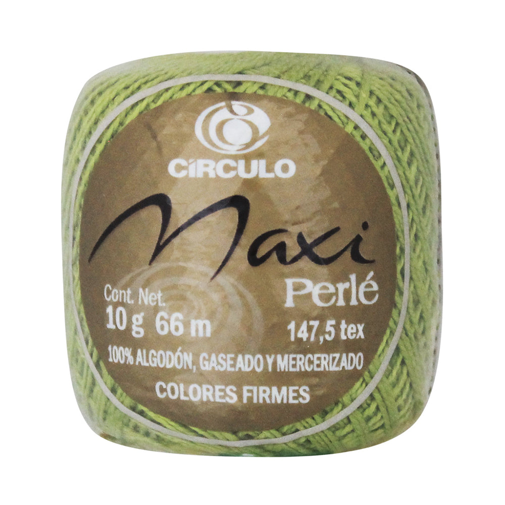 Hilo Perle Circulo con 10 Ovillos de 10g  Color Verde 1780