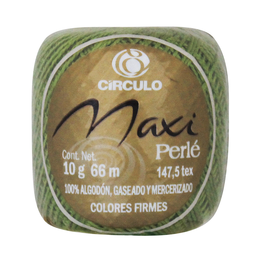 Hilo Perle Circulo con 10 Ovillos de 10g  Color Verde 1781