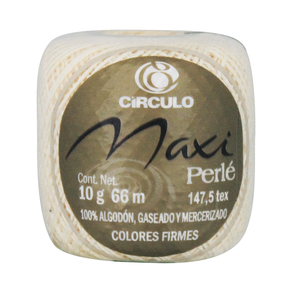 Hilo Perle Circulo con 10 Ovillos de 10g Color Ecru