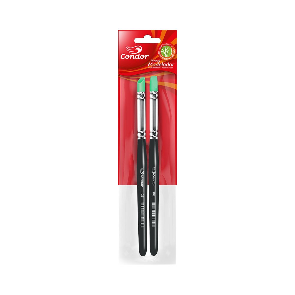 Juego de Pinceles de Goma Condor No. 112 con 2 Pzas
