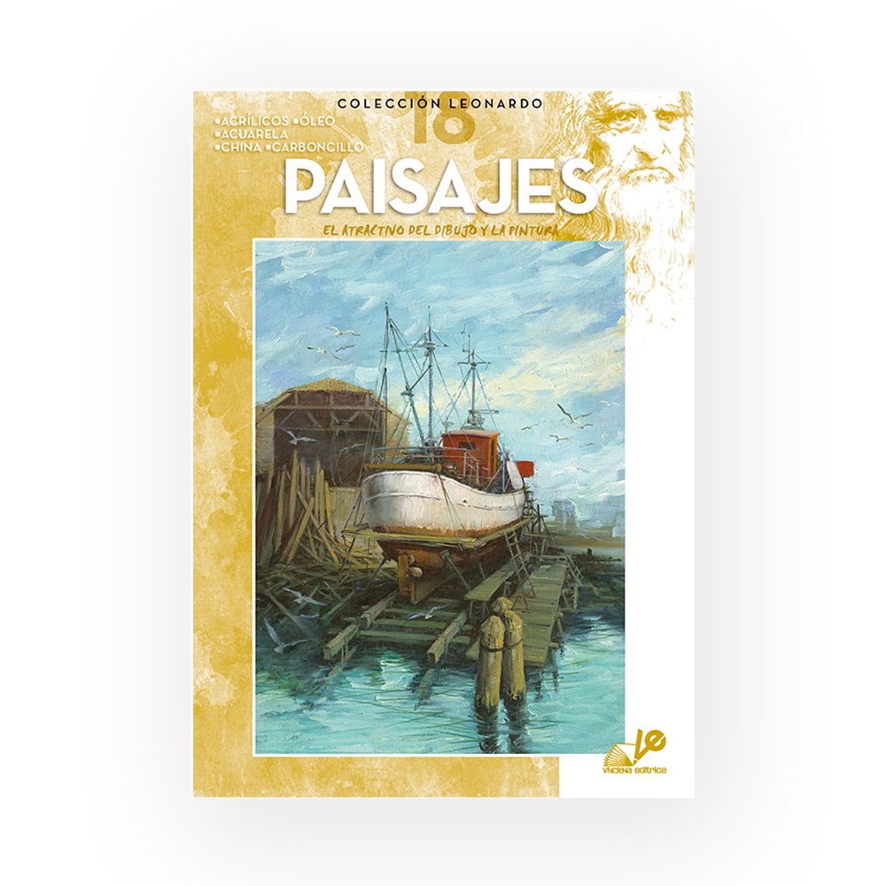 Libro Colección, Leonardo Vinciana, Paisajes No.18