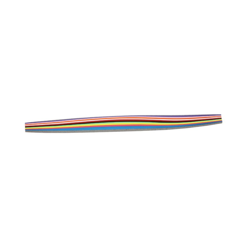 Papel Filigrana de 3x32cm con 100 tiras, color  Arcoíris (tonos Fuertes)