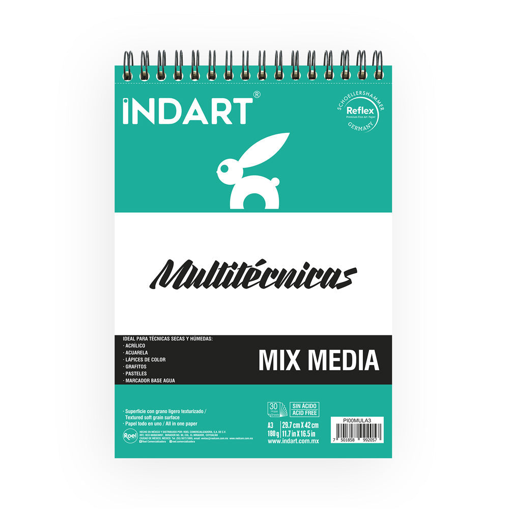 Álbum Indart Multiétnica A3 29.7x42cm con 30 Hojas, 180g