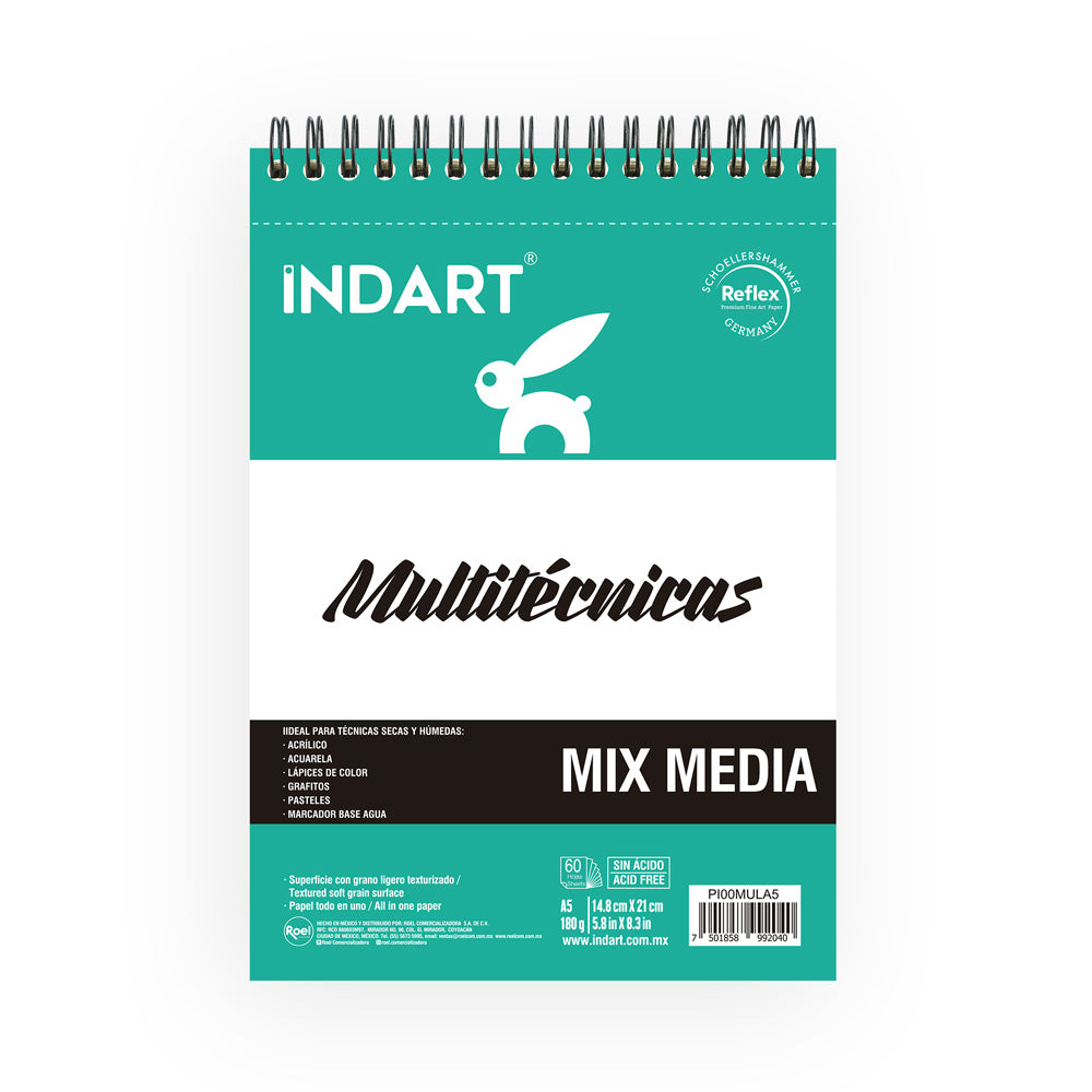 Álbum Indart Multiétnica A5 14.8x21cm con 60 Hojas, 180g