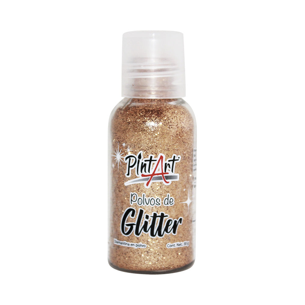 Polvos Glitter Poliester Pintart 113 Bronce 30g