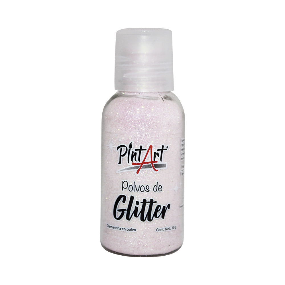 Polvos Glitter Poliester Pintart 208 Rosa Pastel 30g