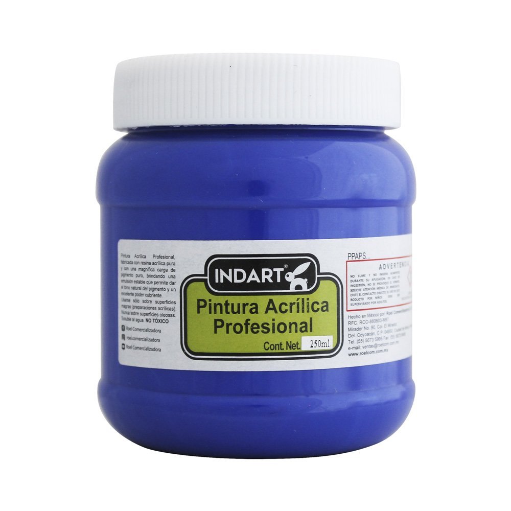 Pintura  Acrílica Profesional Serie 1 Indart 23 Azul De Prusia Oxido 250ml